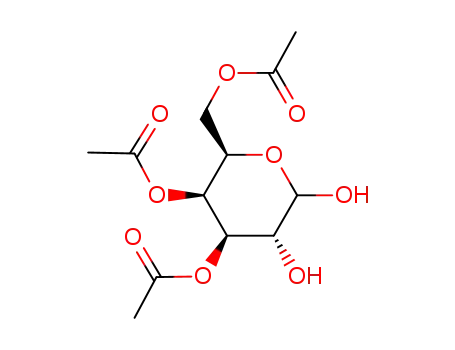 Acetic acid (2R,3S,4R,5R)-4-acetoxy-2-acetoxymethyl-5,6-dihydroxy-tetrahydro-pyran-3-yl ester