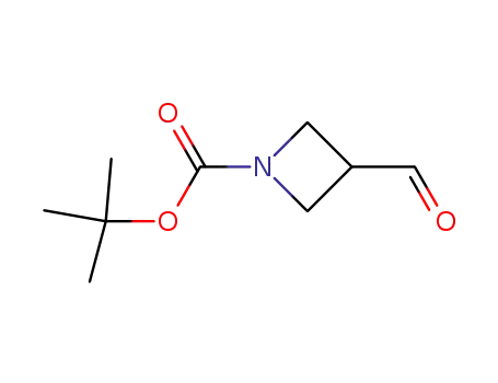 Molecular Structure of 177947-96-5 (3-FORMYL-AZETIDINE-1-CARBOXYLIC ACID TERT-BUTYL ESTER)