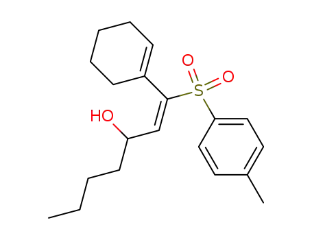 (+/-)-(3R)-(1E)-cyclohexenyl-1-(p-tolylsulfonyl)hept-1-en-3-ol