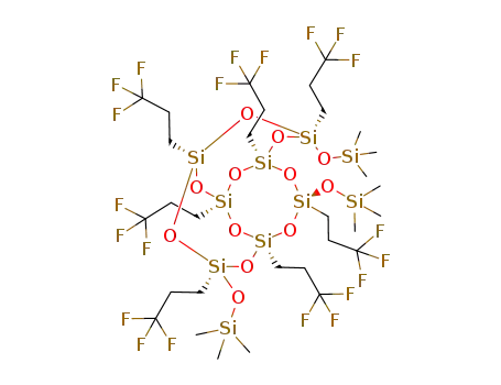 1,3,5,7,9,11,14-heptakis-(3,3,3-trifluoro-propyl)-3,7,14-tris-trimethylsilanyloxy-2,4,6,8,10,12,13,15,16-nonaoxa-1,3,5,7,9,11,14-heptasila-tricyclo[7.3.3.15,11]hexadecane