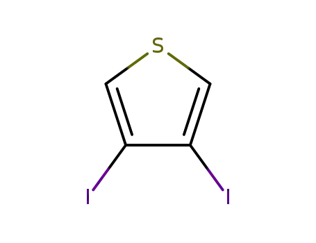 Molecular Structure of 19259-08-6 (3,4-Diiodothiophene)