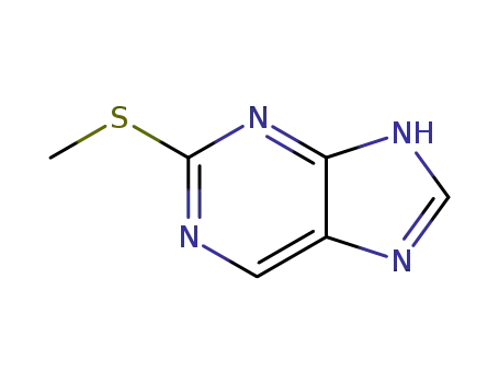 Molecular Structure of 33512-51-5 (2-(Methylthio)-9H-purine)