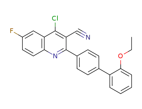 4-chloro-2-(2'-ethoxybiphenyl-4-yl)-6-fluoroquinoline-3-carbonitrile