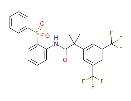 N-(2-benzenesulfonyl-phenyl)-2-(3,5-bis-trifluoromethyl-phenyl)-isobutyramide