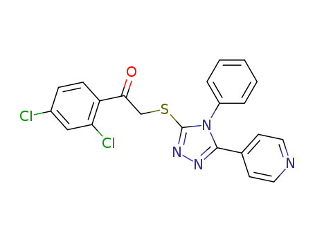 1-(2,4-dichlorophenyl)-2-[(4-phenyl-5-pyridin-4-yl-4H-1,2,4-triazol-3-yl)thio]ethanone
