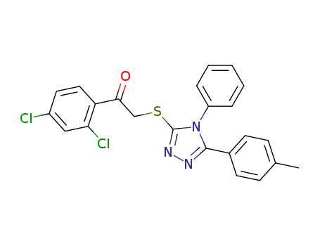 1-(2,4-dichlorophenyl)-2-{[5-(4-methylphenyl)-4-phenyl-4H-1,2,4-triazol-3-yl]thio}ethanone
