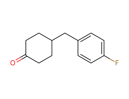 Molecular Structure of 335276-54-5 (Cyclohexanone, 4-[(4-fluorophenyl)methyl]-)