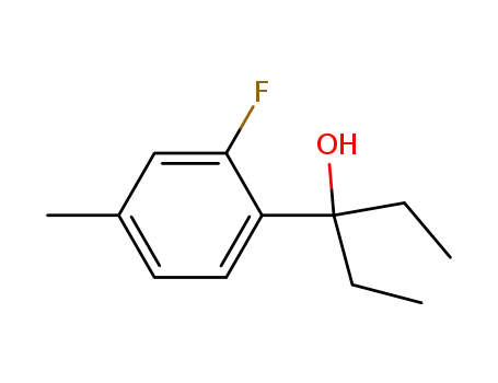 3-(2-fluoro-4-methyl-phenyl)-pentan-3-ol