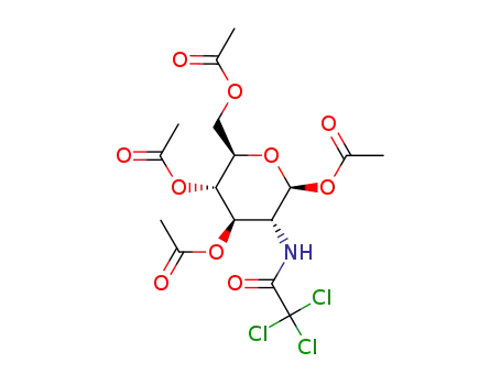 1,3,4,6-tetra-O-acetyl-2-deoxy-2-(2,2,2-trichloroacetamido)-β-D-glucopyranose