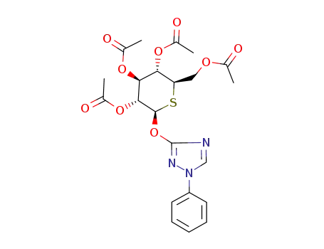 1'-phenyl-1'H-1',2',4'-triazol-3'-yl 2,3,4,6-tetra-O-acetyl-5-thio-β-D-glucopyranoside