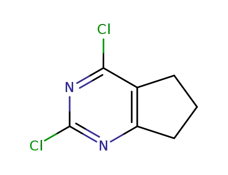Molecular Structure of 5466-43-3 (2,4-DICHLORO-6,7-DIHYDRO-5H-CYCLOPENTAPYRIMIDINE)