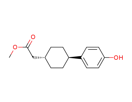 trans-[4-(4-hydroxyphenyl)cyclohexyl]acetic methyl ester