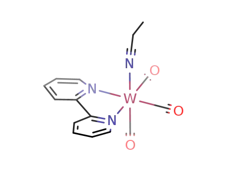 fac-(CO)3(2,2'-bipyridine)W(NCEt)