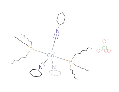 tris(cyclohexylisocyanide)bis(tri-n-hexylphosphine)cobalt(I) perchlorate