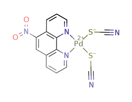 (Pd(5-nitro-1,10-phenanthroline)(SCN)2)