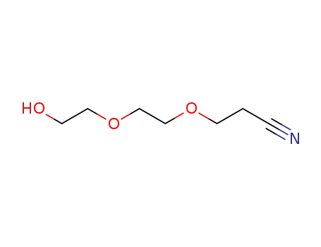 Molecular Structure of 10143-54-1 (3-[2-(2-Hydroxyethoxy)ethoxy]propanenitrile)