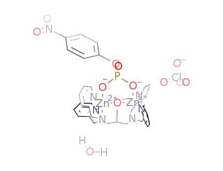 [[1,3-bis[bis(pyridin-2-ylmethyl)amino]propan-2-olato]dizinc(II)(p-nitrophenyl phosphate)][ClO4]2*H2O