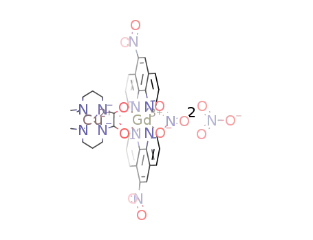 [Cu(N,N'-bis[3-(dimethylamino)propyl]oxamido)Gd(5-nitro-1,10-phenanthroline)2(NO3)](NO3)2
