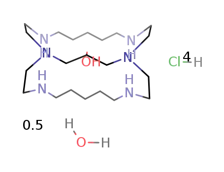 4,16-(2-hydroxypropano)-1,4,7,13,16,19-hexaazacyclotetracosane tetrahydrochloride hemihydrate
