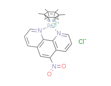 [(η6-hexamethylbenzene)Ru(η2-5-nitro-1,10-phenanthroline)Cl]Cl