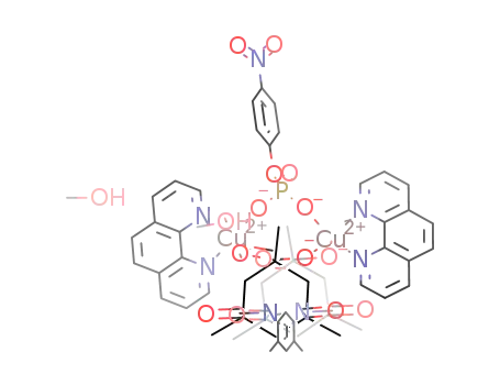 [Cu2(μ-4-nitrophenylphosphate)(m-xylenediamine bis(Kemp's triacid imide)(2-))(1,10-phenanthroline)2(CH3OH)]*CH3OH