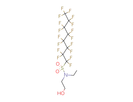Molecular Structure of 1691-99-2 (N-Ethyl-N-(2-hydroxyethyl)perfluorooctylsulphonamide)