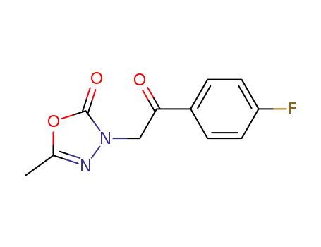 3-[2-(4-fluoro-phenyl)-2-oxo-ethyl]-5-methyl-3H-1,3,4-oxadiazol-2-one