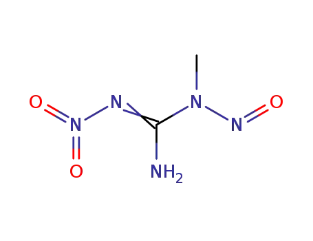 Molecular Structure of 70-25-7 (1-Methyl-3-nitro-1-nitrosoguanidine)