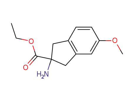 2-amino-5-methoxy-indan-2-carboxylic acid ethyl ester