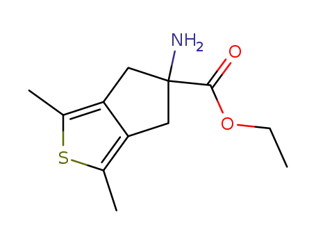 5-amino-1,3-dimethyl-5,6-dihydro-4H-cyclopenta[c]thiophene-5-carboxylic acid ethyl ester