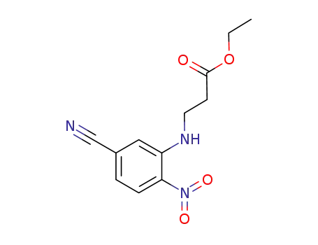 3-(5-cyano-2-nitro-phenylamino)-propionic acid ethyl ester