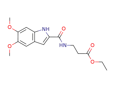 3-[(5,6-dimethoxy-1H-indole-2-carbonyl)amino]propionic acid ethyl ester
