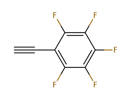 Molecular Structure of 5122-07-6 (1-ETHYNYL-2,3,4,5,6-PENTAFLUORO-BENZENE)