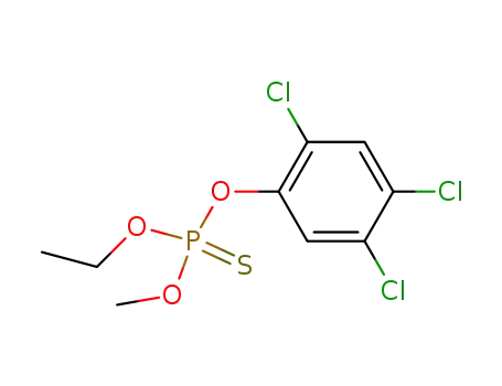Molecular Structure of 2633-54-7 (ethoxy-methoxy-sulfanylidene-(2,4,5-trichlorophenoxy)phosphorane)