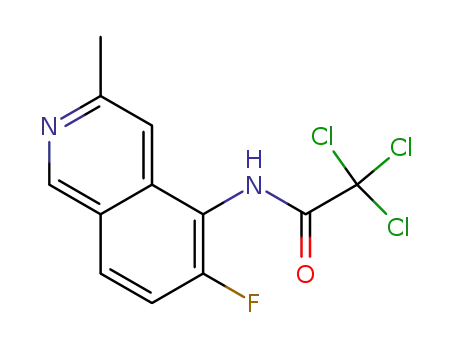 2,2,2-trichloro-N-(6-fluoro-3-methylisoquinolin-5-yl)acetamide