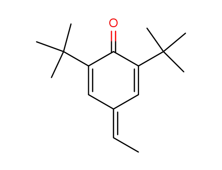 Molecular Structure of 6738-27-8 (2,6-di-tert-butyl-4-ethylidenecyclohexa-2,5-en-1-one)