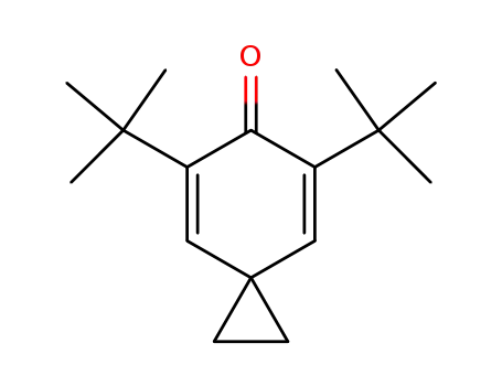Molecular Structure of 4309-85-7 (Spiro[2.5]octa-4,7-dien-6-one, 5,7-bis(1,1-dimethylethyl)-)