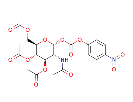 p-nitrophenoxycarbonyl 2-acetamido-3,4,6-tri-O-acetyl-2-deoxy-α-D-glucopyranoside
