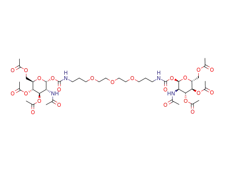 N,N'-bis-(2-acetamido-3,4,6-tri-O-acetyl-2-deoxy-α-D-glucopyranosyloxycarbonyl)-4,7,10-trioxa-1,13-tridecandiamine