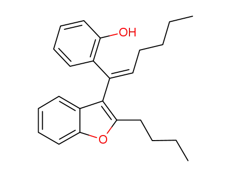 (E)-2-(1-(2-n-butyl-benzofuran-3-yl)hex-1-enyl)phenol