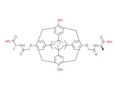 5,11,17,23-tetra-tert-butyl-25,27-dihydroxy-26,28-bis((R)-α-alanyl-carbonylmethoxy)calix[4]arene