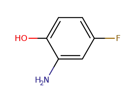 Molecular Structure of 399-97-3 (2-AMINO-4-FLUOROPHENOL)