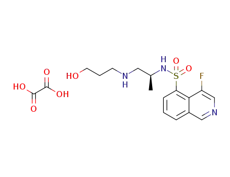 (S)-4-fluoro-N-[1-(3-hydroxypropylamino)propan-2-yl]isoquinoline-5-sulfonamide oxalate