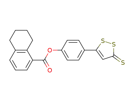 4-(3-thioxo-3H-1,2-dithiol-5-yl)phenyl 5,6,7,8-tetrahydronaphthalene-1-carboxylate