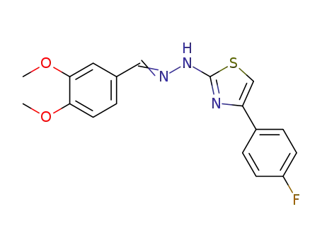 1-(3,4-dimethoxybenzylidene)-2-[4-(4-fluorophenyl)thiazol-2-yl]hydrazine