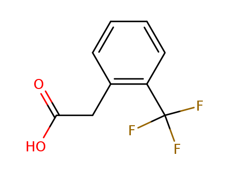 3038-48-0,2-(Trifluoromethyl)phenylacetic acid,Aceticacid, (a,a,a-trifluoro-o-tolyl)- (7CI,8CI);(a,a,a-Trifluoro-o-tolyl)acetic acid;2-(Trifluoromethyl)benzeneacetic acid;2-[2-(Trifluoromethyl)phenyl]aceticacid;[2-(Trifluoromethyl)phenyl]acetic acid;o-(Trifluoromethyl)phenylaceticacid;2-(Trifluoromethyl)phenylacetic acid;