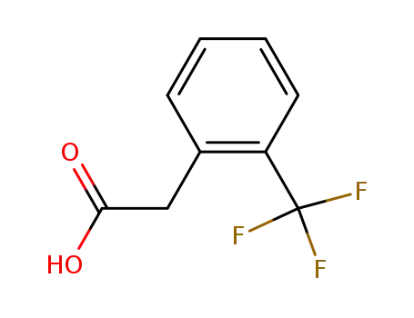 Molecular Structure of 3038-48-0 (2-(Trifluoromethyl)phenylacetic acid)