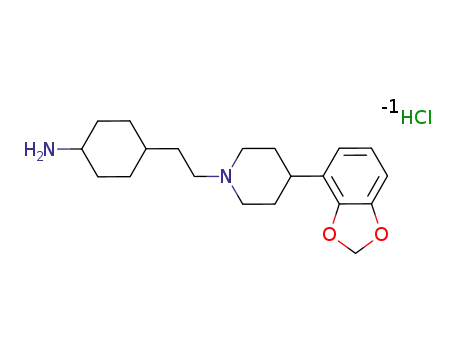 trans-4-[2-(4-benzo[1,3]dioxol-4-yl-piperidin-1-yl)ethyl]cyclohexylamine hydrochloride
