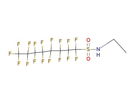 4151-50-2,Sulfluramid,AI 3-29757;Alstar;Alstar (pesticide);FX 12;FiniTron;GX 071;Mirex S;N-Ethylperfluorooctanesulfonamide;N-Ethylperfluorooctylsulfonamide;Volcano;Volcano (insecticide);