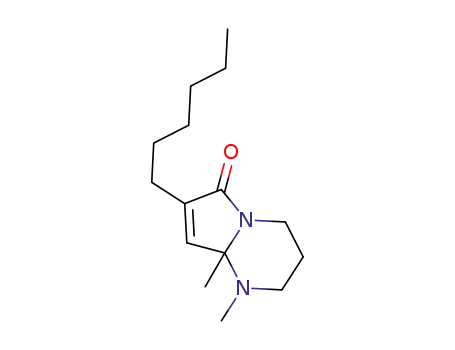 7-hexyl-1,8a-dimethyl-1,2,3,4-tetrahydropyrrolo[1,2-a]pyriamidin-6(8aH)-one